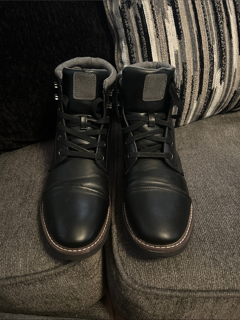 Goodfellow & Co Black Men's Lace-Up Leather Boots